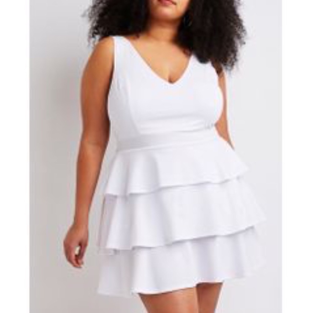 Ruffle skater dress